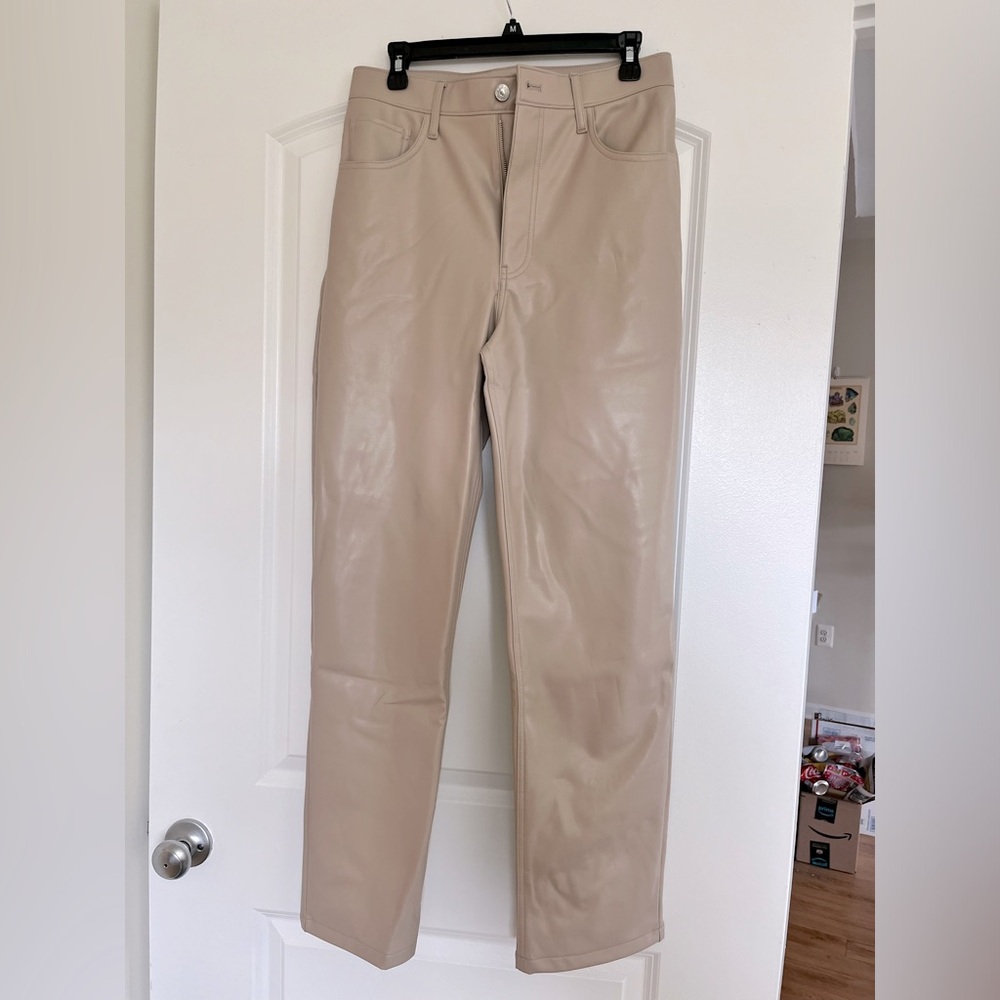 A&F 90’s Straight Faux Leather Pants